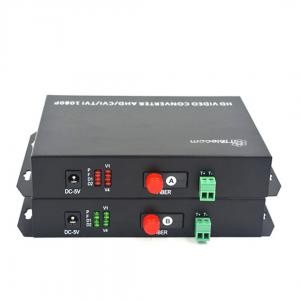 مبدل ویدیو به فیبر نوری با 2 کانال تصویر کواکسیال HD 1080p