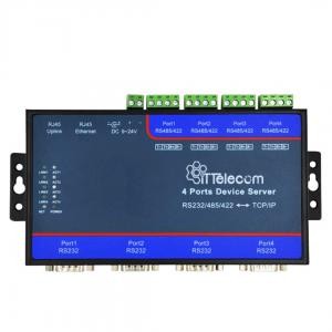 مبدل سریال مولتی 4 پورت مدباس RS232/485/422 به TCP/IP